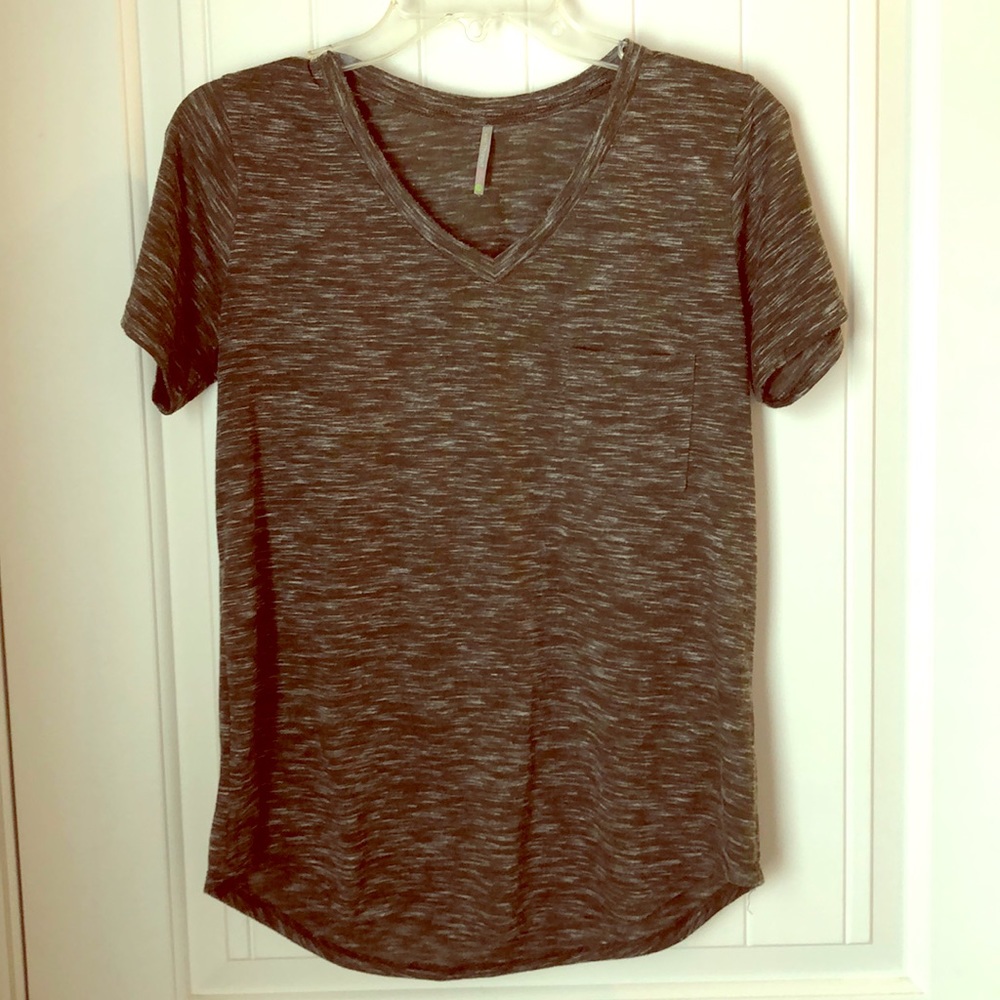 Olive space dyed tee